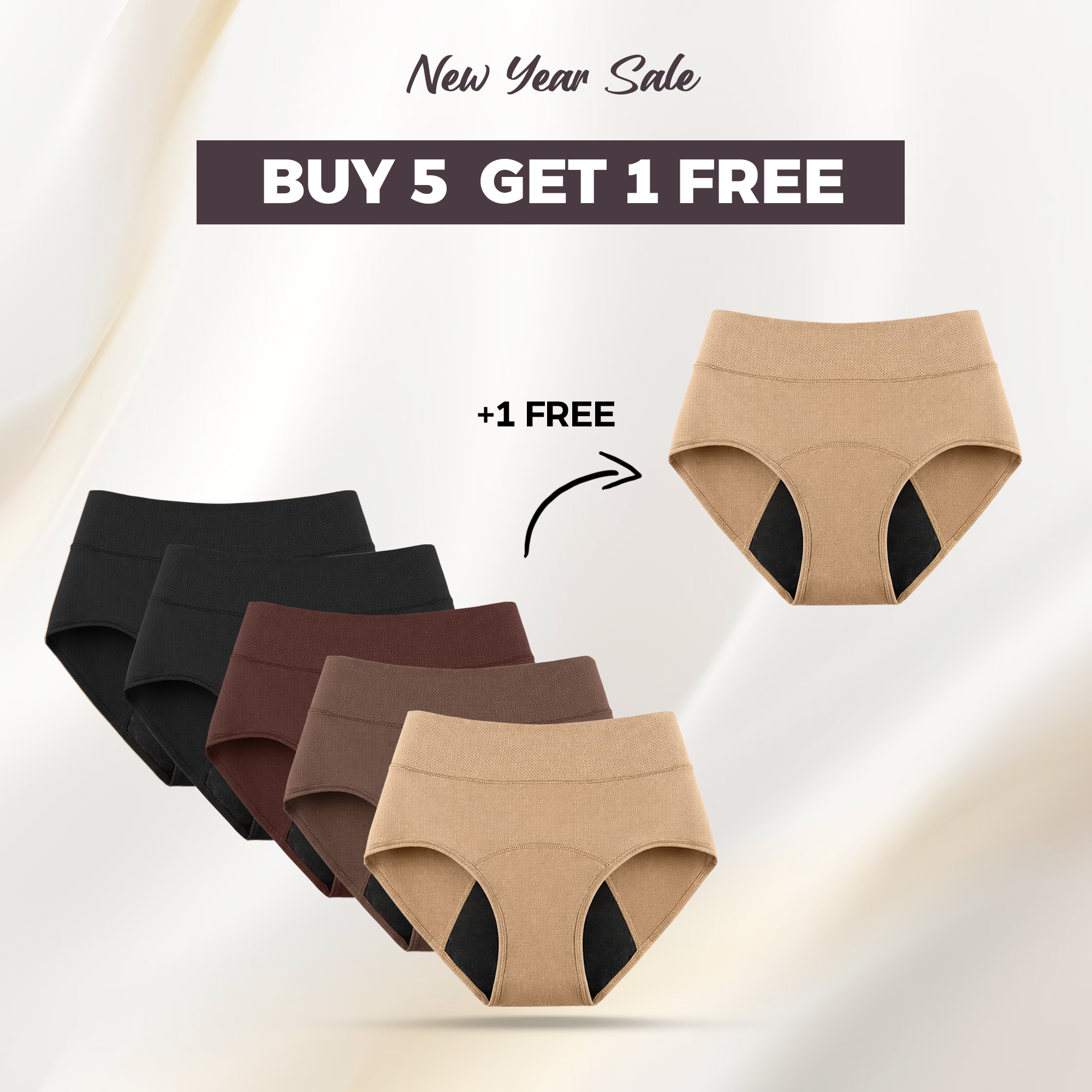 Emma's Signature Leakproof Underwear (5 + 1 Free)